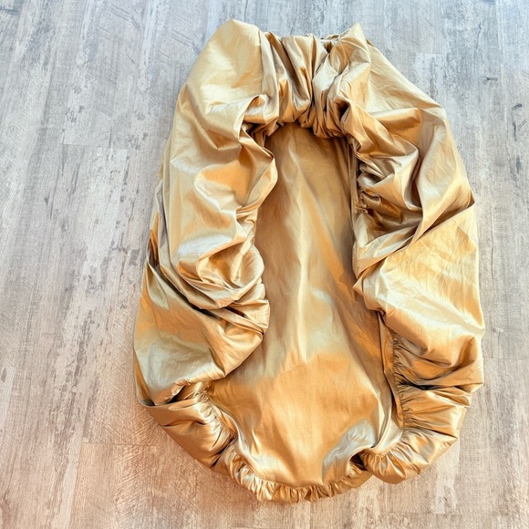 Show Me Your MuMu Tatum Gold Taffeta High Low Skirt NWOT - Picture 9 of 14
